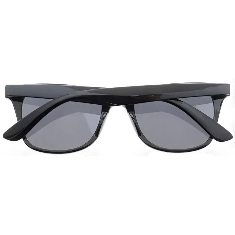 Dachuan Optical DSP102014 China Manufacture Unisex Wayfarer Design PC Sunglasses with Metal Hinge (2)
