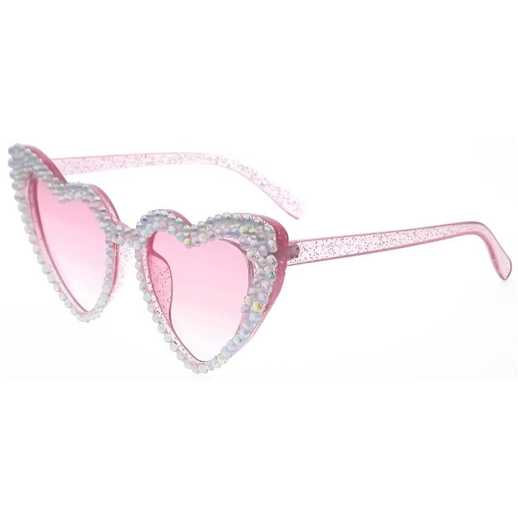 Dachuan Optical DSP127064 China Supplier Fashion Heart Shape Shades Sunglasses with Diamond Decoration (7)