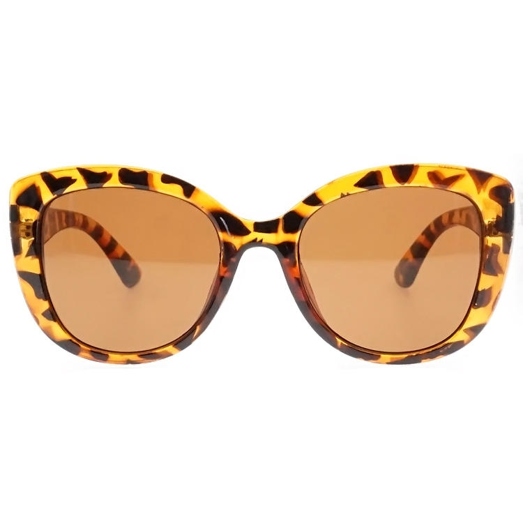Dachuan Optical DSP127075 China Supplier Oversized Frame PC Sunglasses With Tortoise Color (3)
