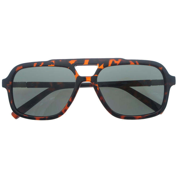 Dachuan Optical DSP251160 China Supplier Double Bridge Design Chic Plastic Sunglasses with Metal Decoration (3)