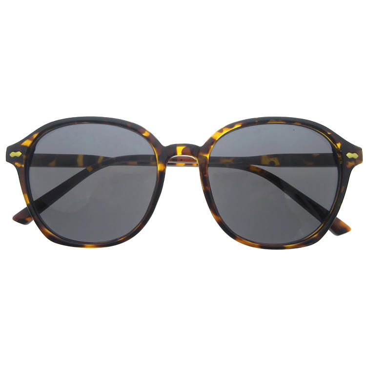 Dachuan Optical DSP251164 China Supplier Chic Design Tortoise Shell Plastic Sunglasses with Metal Hinge (3)