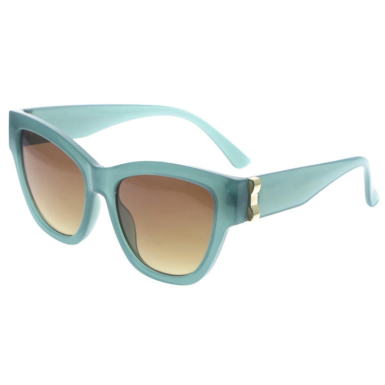 Dachuan Optical DSP251166 China Supplier Trendy Ladies Cateye Shape PC Sunglasses with Metal Decoration (8)