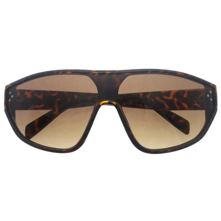 Dachuan Optical DSP251167 China Supplier Chic Flat-Top PC Sunglasses with Tortoise Color Frame (3)