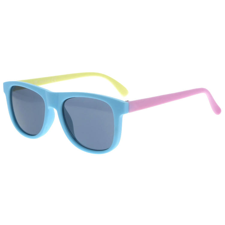 Dachuan Optical DSP343037 China Manufacture Factory Colorful Kids Sunglasses with Silicone Frame (7)