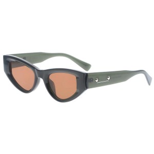Dachuan Optical DSP404025 China Supplier Fashion Design Plastic Sunglasses With Shaped Frame