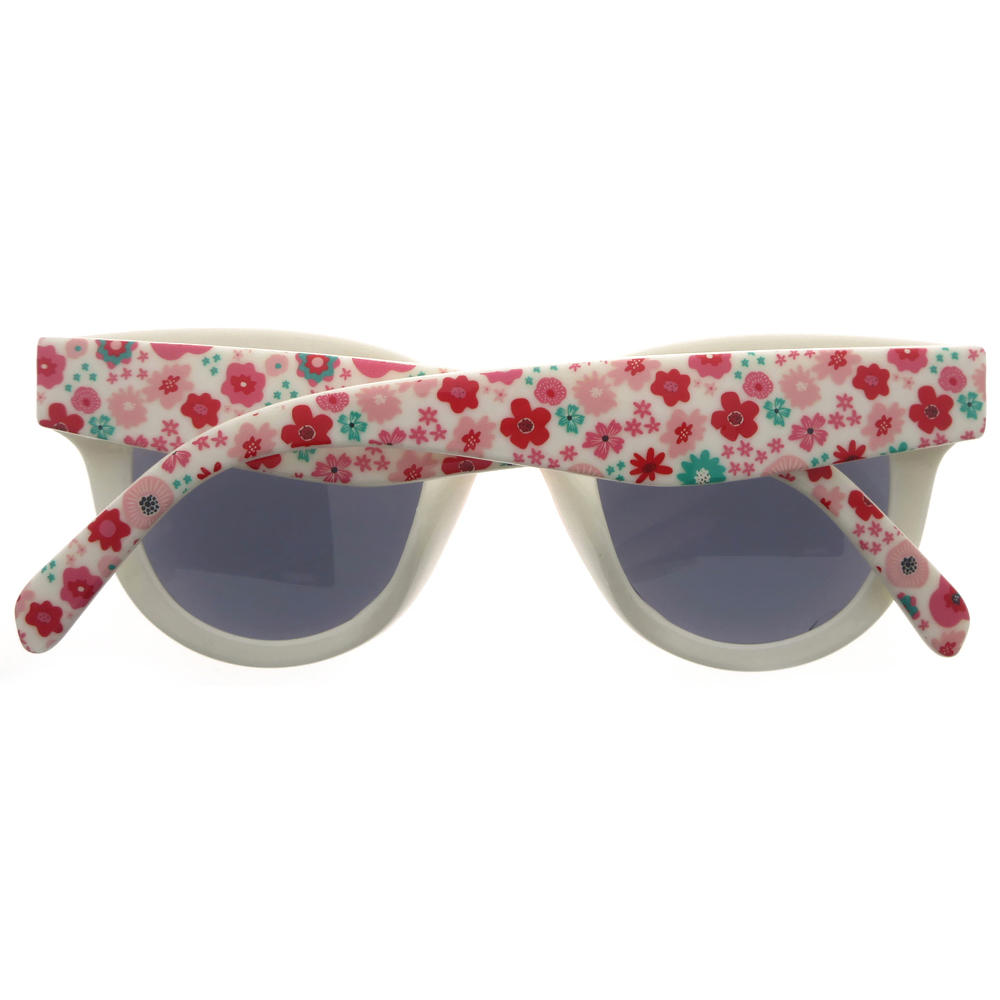 Dachuan Optical DSPK342022 China Manufacture Factory Lovely Flower Pattern Kids Sunglasses with Screw Hinge (4)