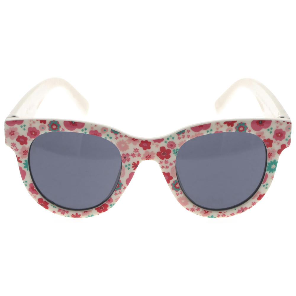 Dachuan Optical DSPK342022 China Manufacture Factory Lovely Flower Pattern Kids Sunglasses with Screw Hinge (6)