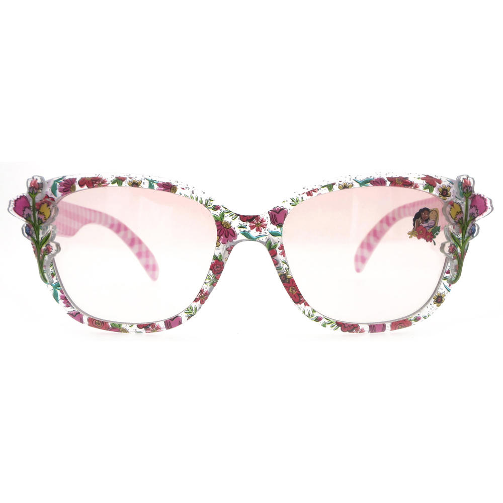Dachuan Optical DSPK342042 China Manufacture Factory Trends Girls Kids Sunglasses with Flower Decoration (5)