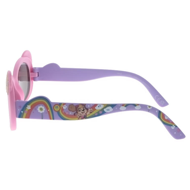 Dachuan Optical DSPK343087 China Supplier Lovely Cartoon Children PC Sunglasses with Colorful Frame (8)