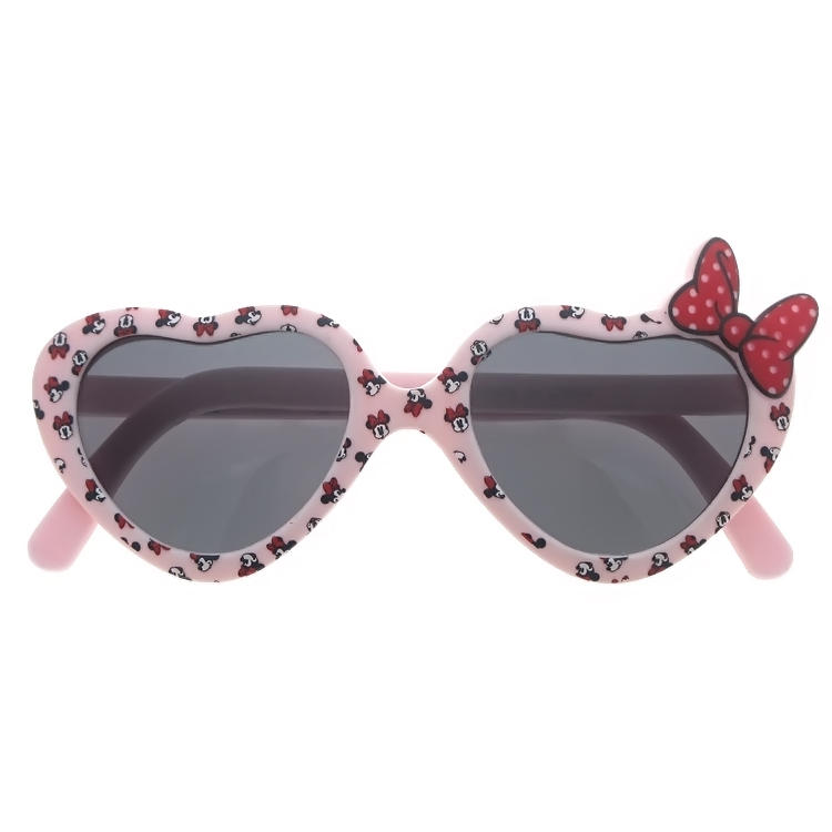 Dachuan Optical DSPK343090 China Supplier Trends Bow Plastic Children Sunglasses with Heart Shpae (3)