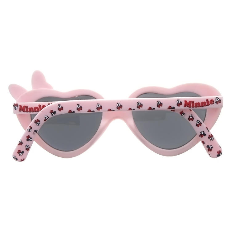 Dachuan Optical DSPK343090 China Supplier Trends Bow Plastic Children Sunglasses with Heart Shpae (4)