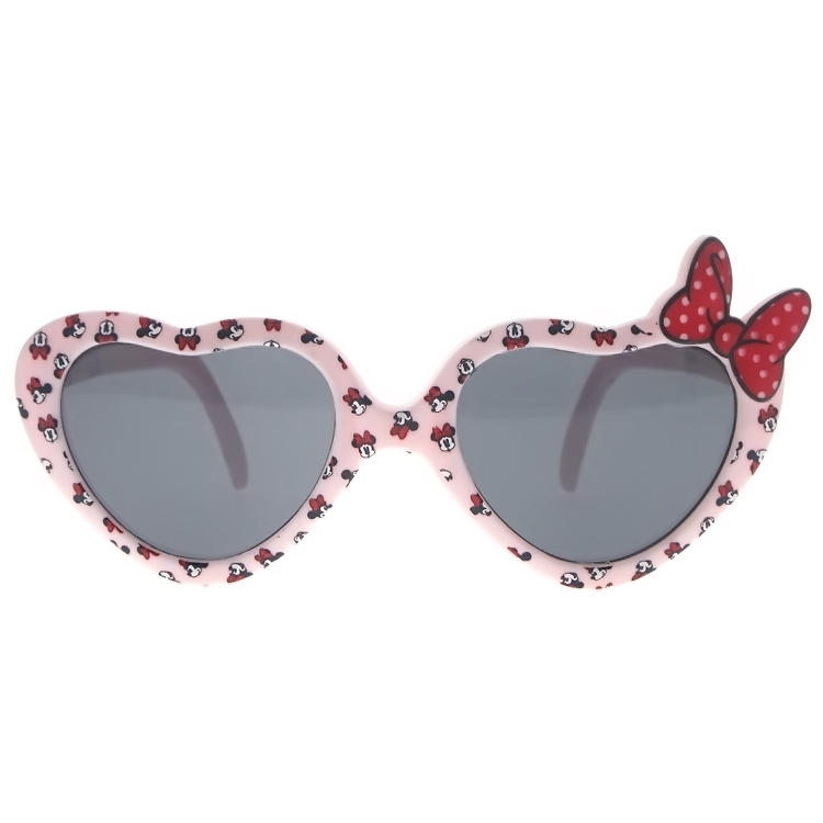 Dachuan Optical DSPK343090 China Supplier Trends Bow Plastic Children Sunglasses with Heart Shpae (5)