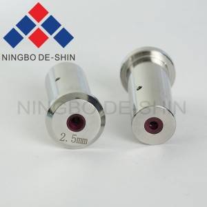 AgieCharmilles Electrode Guide rau 2.5mm 24.82.250, 335009077, 716.047, 200007106