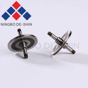 Pulley Guide Wheel 566 for Wire Cutting EDM machine Cr12, OD: 31.5mm, L: 35mm, Two bearing’s block: 12mm, Axle dia: 4mm
