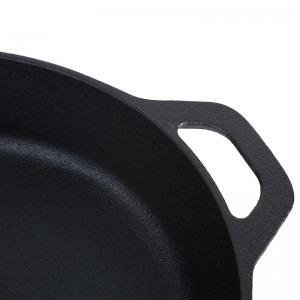Non Stick Household Cookware Black Fry Cooking Pot Cast Iron Skilletcast nga puthaw nga pre-seasoned coating