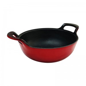 Enamelled Cast Iron Ingot-shaped Cooking Stockpot  With Two Handles