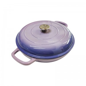Customizable Enamel Stew / Soup Pot Colorful Cast Iron Casserole Dish