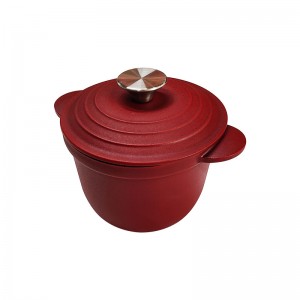 Premium  Matte Enamel Cast Iron Casserole Pot With handle
