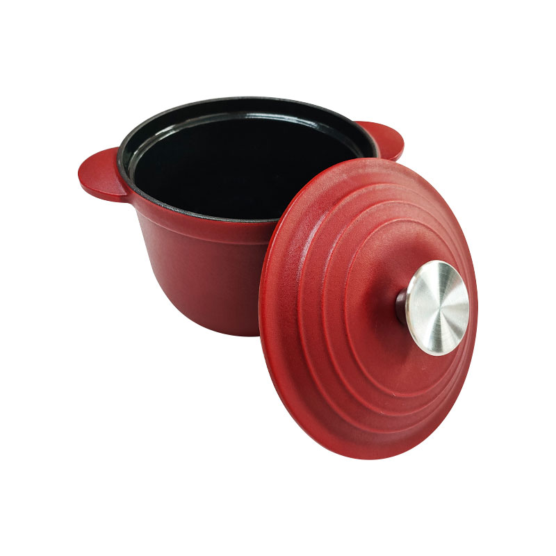 China Cheap price Pumpkin Stew Pot - Premium  Matte Enamel Cast Iron Casserole Pot With handle – DEBIEN