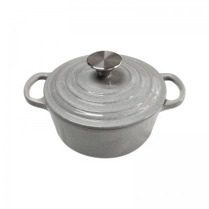 Hot selling Premium Mini Enamel Cast Iron Casserole Pot With Two Hands
