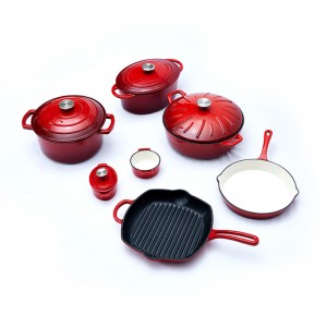 Premium Dutch Oven Non-Stick Casserole Cast Iron Enamel Soup Pots / Frying Pans