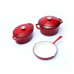Enamel Cast Iron Cookware Set