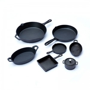 simintin gyaran gyare-gyaren dafaffen dafaffen ƙarfe / jefa baƙin ƙarfe cookware set / kitchenware sets
