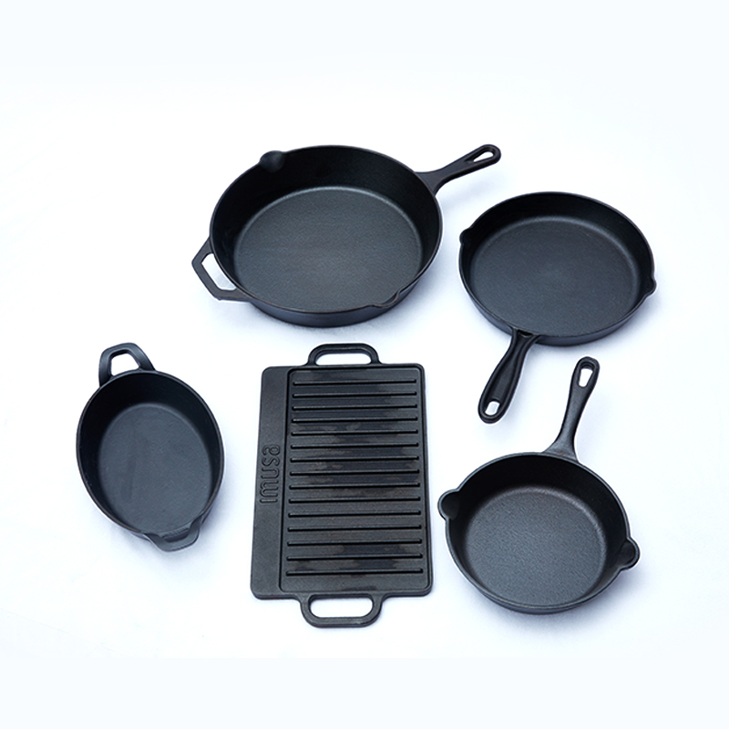 Chinese Professional Pre-Seasoned Cast Iron Frying Pan - cast iron cookware sets/ cast iron cookware set/ kitchenware sets – DEBIEN