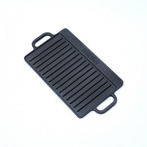 High quality Pre-seasoned cast iron BBQ griddle plate
