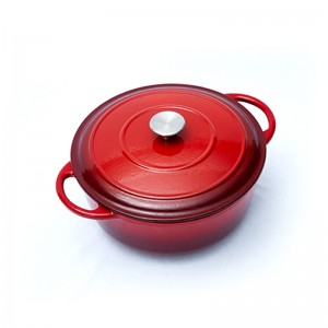 Kuping pindho Colorful Enamel Cast Iron Casserole pot cookware