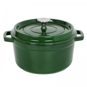 Hot Selling Custom Logo Cast Iron Non-Stick Cookware Casserole Russian Enamel Soup Pots