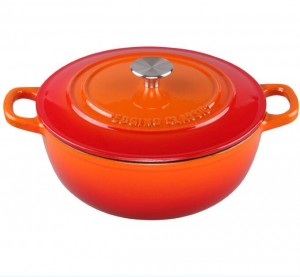 Tsy miraikitra Round Casserole Set Kitchen Cookware Cast Iron Enamel Pot