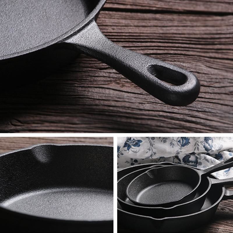 Details of the use of cast iron cookware