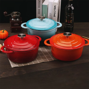 Hot Selling Non Stick Multi-Function Cast Iron Enamel Dutch Oven Casserole Pot With Lid