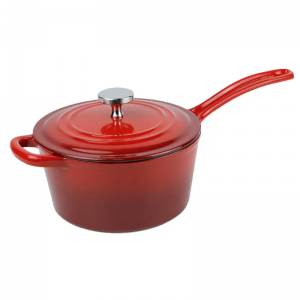 Premium Cast Iron Enamel Milk Pan Stew Pot / Stock Pot With Handle ea Tšepe