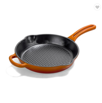 New Design Custom Non Stick Round Enameled Smooth Cast Iron Cookware Skillet Featured Image