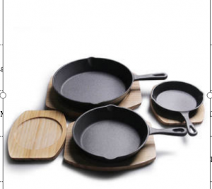 අඩු MOQ China Quality Set Cast Iron Cookware