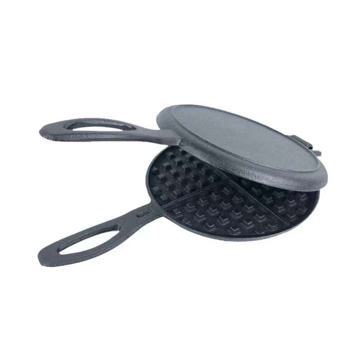 OEM/ODM China Cookware - Wholesale Round Cast Iron Household Breakfast Waffle Double Sided Frying Pan – DEBIEN