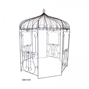 Electric Bass Rustic Iron Pavilion for Outdoor Living Garden Deco noma Wedding Ornament