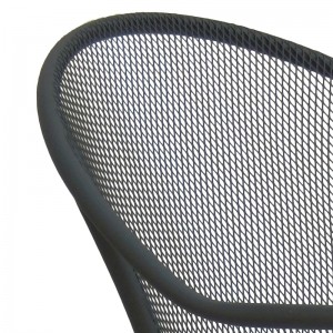 Mesh Outdoor Tub Chair Stackable Dining Chair for Garden Patio and Beach