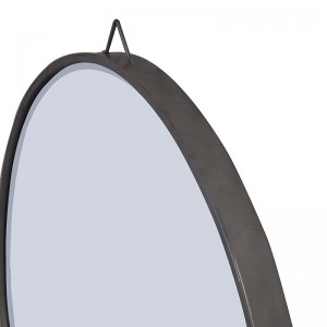 Modern Round Wall Mirror Beveled for Bedroom Washroom Porch
