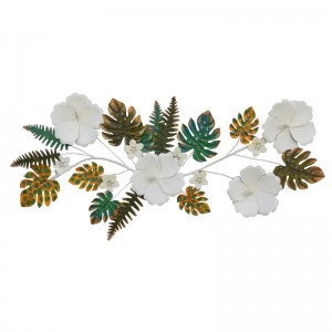 Flower Shaped Wall Hanging Wall Decor Sculpture for Entryway Wall Metal Craft