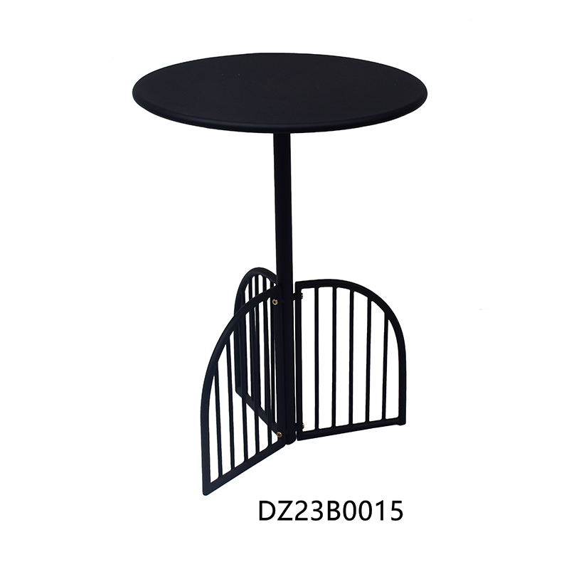 Indoor Dining Table KD Version Weather Resistant Metal Coffee Table Round End Table Used for Living Room