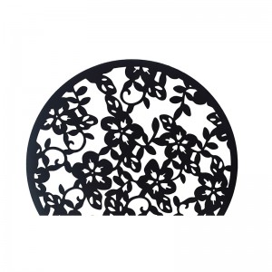 Inspired Flower Wall Sculpture Design Round Wall Decor Portable Metal Craft Hanging on the Wall