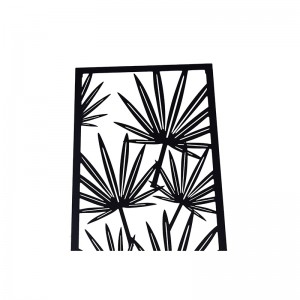New Article Wall decor Indoor Metal Flower Craft Black Color Wall Plaque