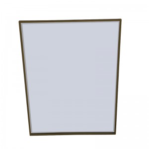 Plant Shelf Indoor Modern Rectangular Wall Mirror Beveled for Bedroom Washroom Porch  – DECOR