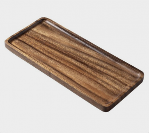 سینی ذخیره سازی گرد چوبی بدلی حصیری پرفروش با گزینه های رنگ و اندازه قابل تنظیم
