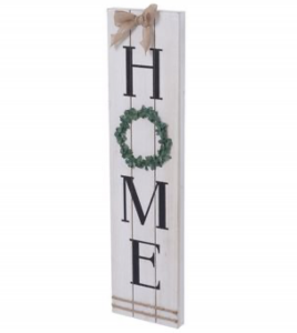 Malaking Sukat na Wreath Wooden Porch Sign Plaque Welcome Decorative Signs