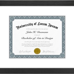 11×14 Picture Frame Photo Frame for Wall display Diplomas Frame Certificates Frame Documents Frame- Black