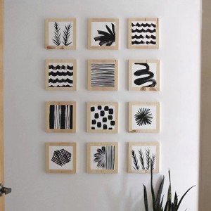 Karajinan témbok Galeri seni pigura hiasan minimalis 10x15cm 4×6 inci